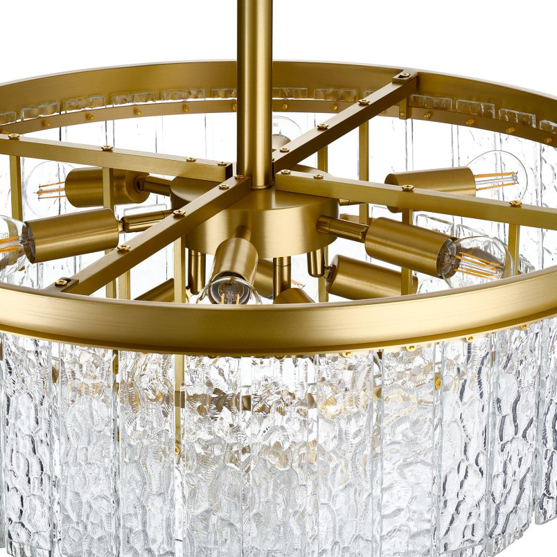Lampa wisząca ICELAND 60 cm - mosiądz, szkło kryształowe Step Into Design
