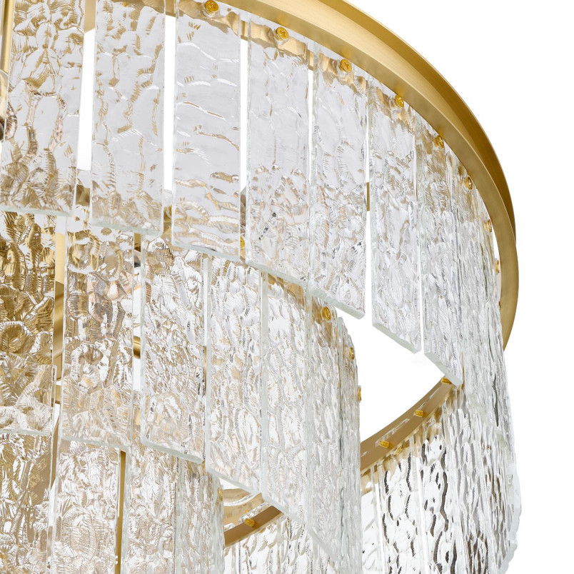 Lampa wisząca ICELAND 60 cm - mosiądz, szkło kryształowe Step Into Design