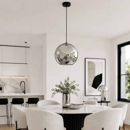 Lampa wisząca MIRROR GLOW - L chrom 40 cm Step Into Design