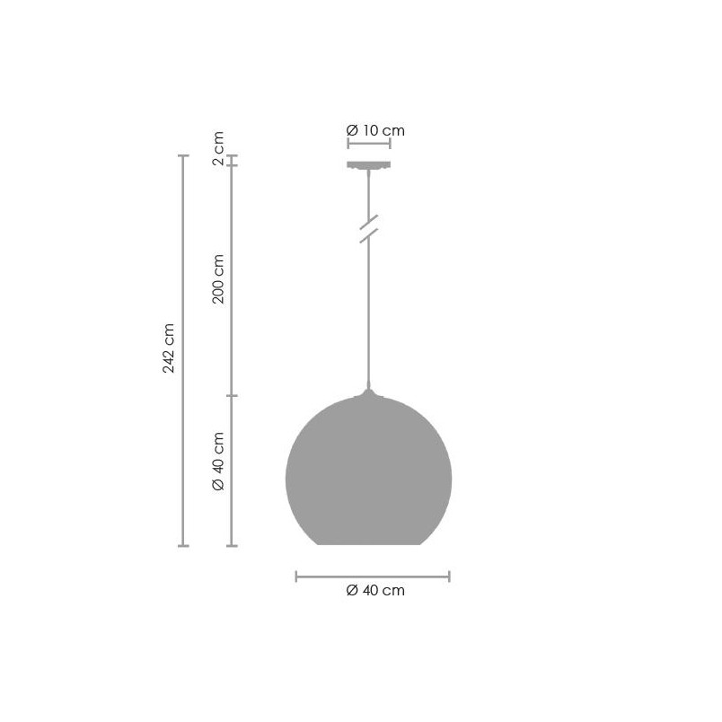 Lampa wisząca MIRROR GLOW - L chrom 40 cm Step Into Design