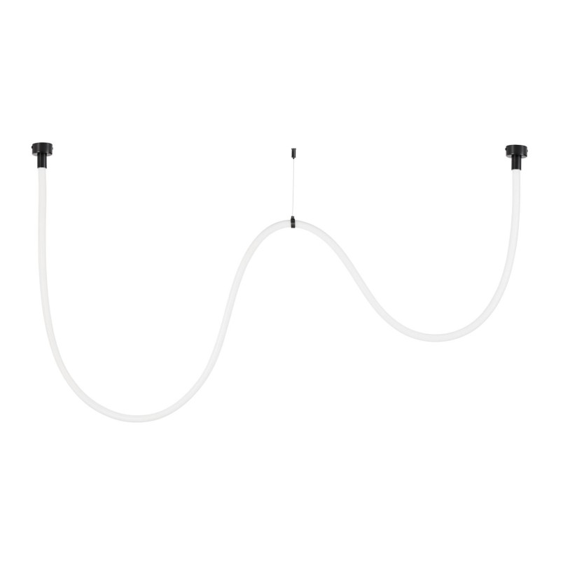 Lampa wisząca SNAKE LED wąż ledowy czarna 300 cm Step Into Design