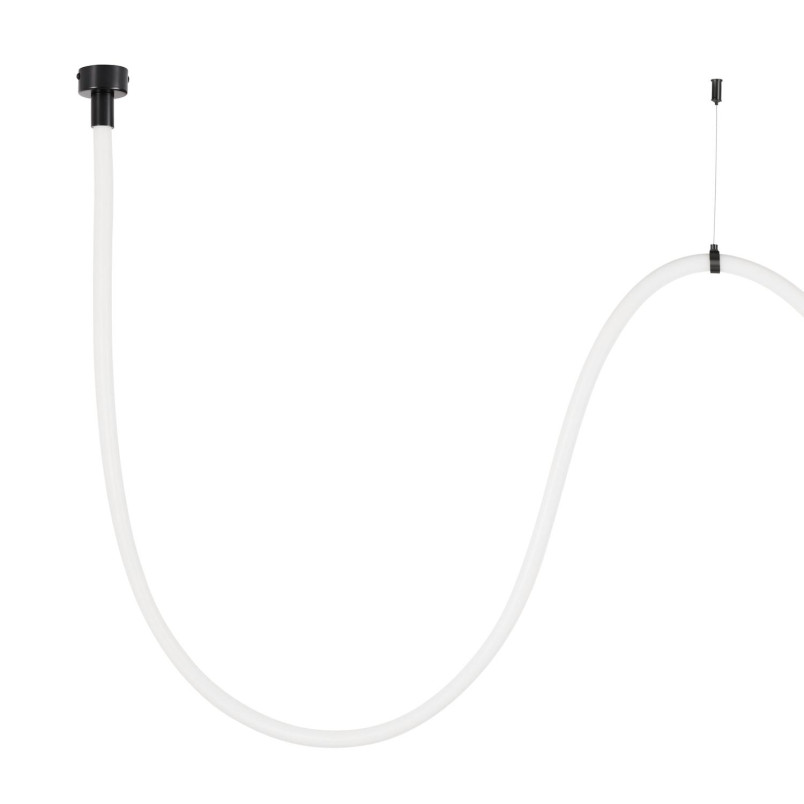 Lampa wisząca SNAKE LED wąż ledowy czarna 300 cm Step Into Design