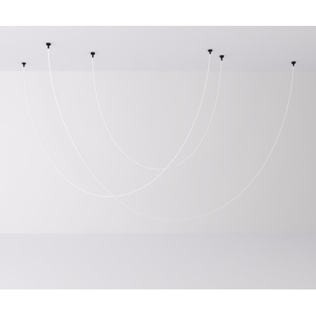 Lampa wisząca SNAKE LED wąż ledowy czarna 300 cm Step Into Design