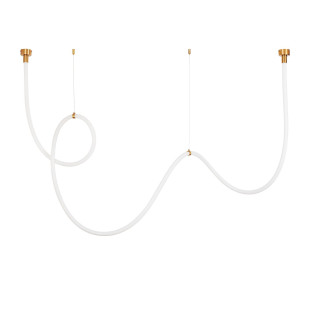 Lampa wisząca SNAKE LED wąż ledowy złota 400 cm Step Into Design