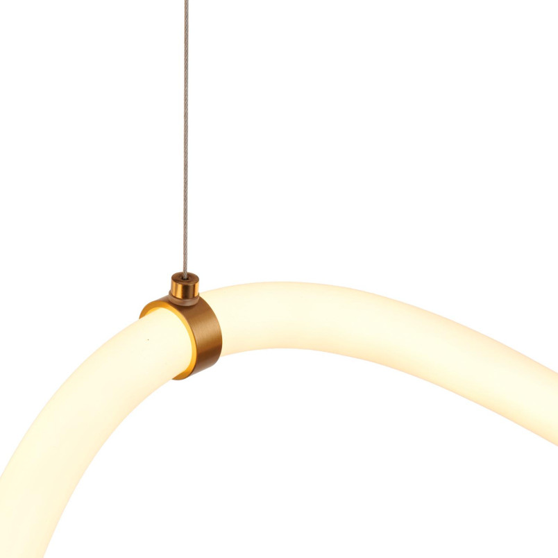 Lampa wisząca SNAKE LED wąż ledowy złota 400 cm Step Into Design
