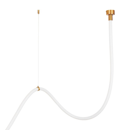 Lampa wisząca SNAKE LED wąż ledowy złota 400 cm Step Into Design