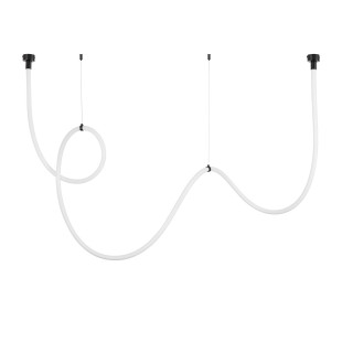 Lampa wisząca SNAKE LED wąż ledowy czarna 400 cm  Step Into Design