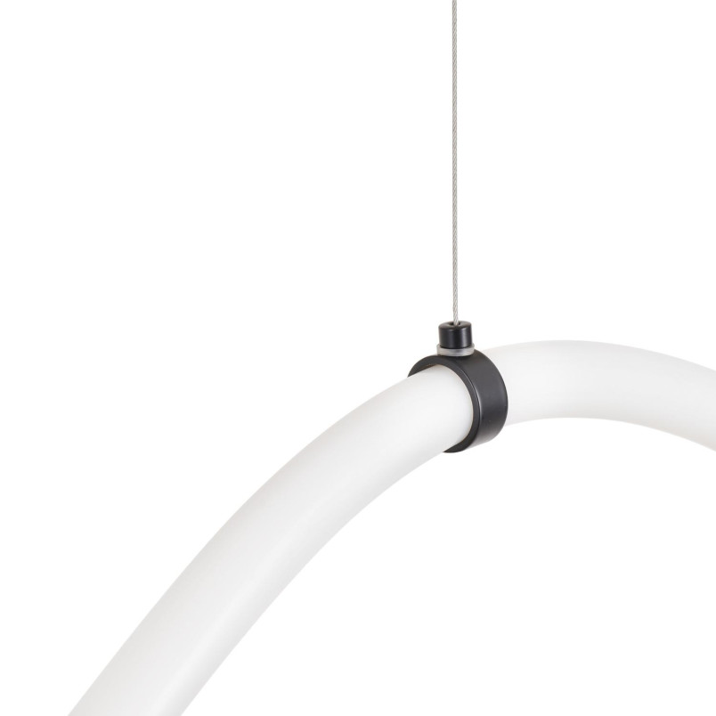 Lampa wisząca SNAKE LED wąż ledowy czarna 400 cm  Step Into Design