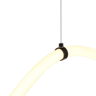 Lampa wisząca SNAKE LED wąż ledowy czarna 400 cm  Step Into Design