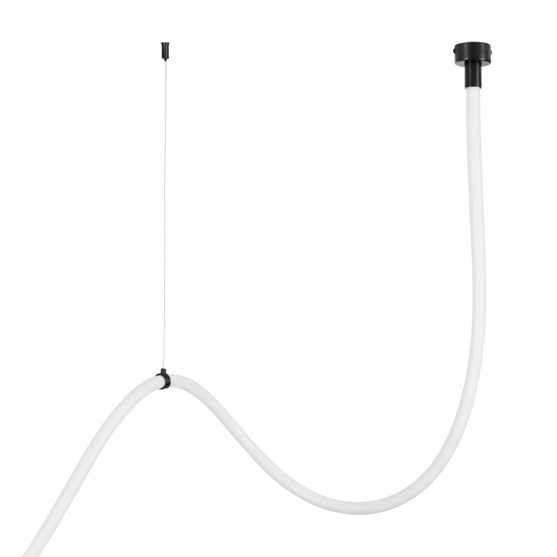 Lampa wisząca SNAKE LED wąż ledowy czarna 400 cm  Step Into Design