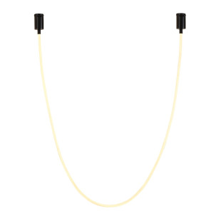 Lampa wisząca SNAKE LED wąż ledowy czarna 400 cm  Step Into Design