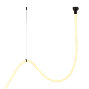 Lampa wisząca SNAKE LED wąż ledowy czarna 400 cm  Step Into Design