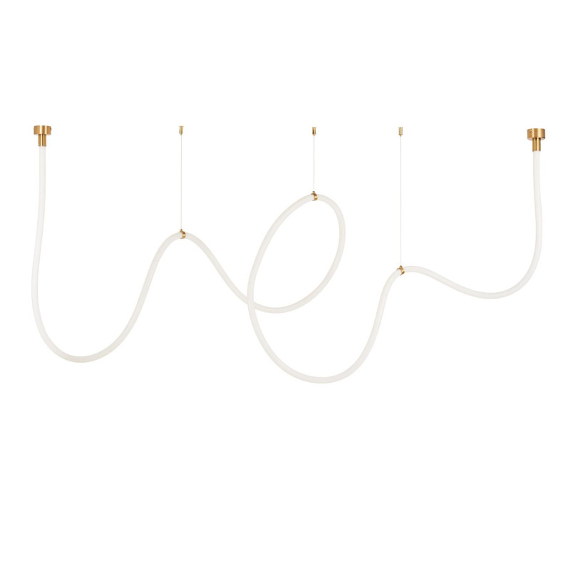 Lampa wisząca SNAKE LED wąż ledowy złota 500 cm Step Into Design