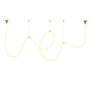 Lampa wisząca SNAKE LED wąż ledowy złota 500 cm Step Into Design