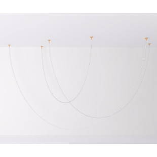 Lampa wisząca SNAKE LED wąż ledowy złota 500 cm Step Into Design
