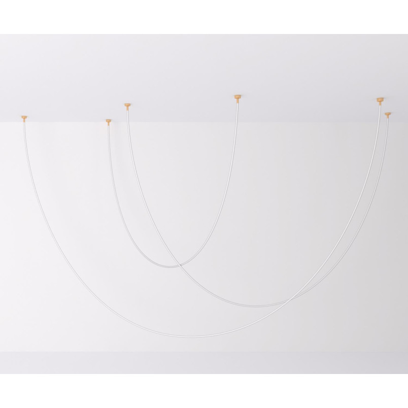 Lampa wisząca SNAKE LED wąż ledowy złota 500 cm Step Into Design