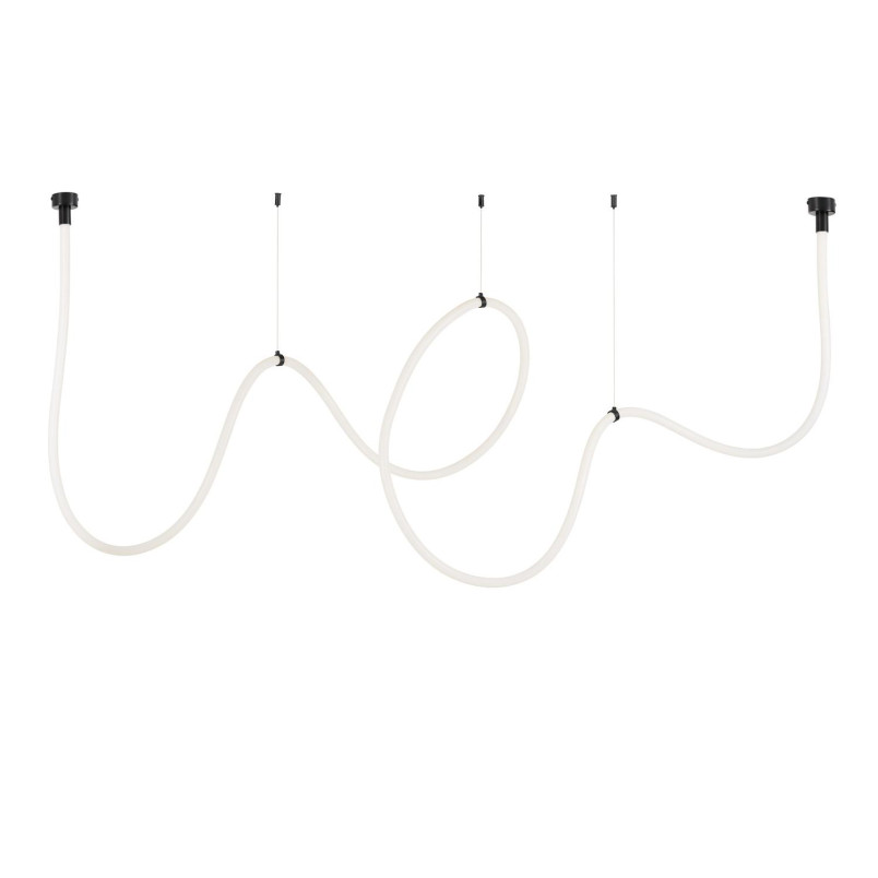 Lampa wisząca SNAKE LED wąż ledowy czarna 500 cm Step Into Design