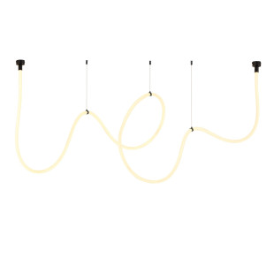 Lampa wisząca SNAKE LED wąż ledowy czarna 500 cm Step Into Design