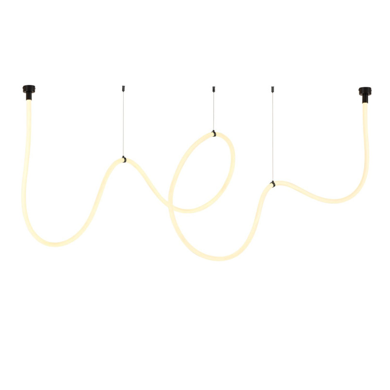 Lampa wisząca SNAKE LED wąż ledowy czarna 500 cm Step Into Design