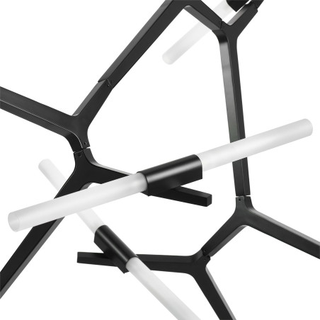 Lampa sufitowa designerska Sticks XIV 120-180cm czarna Step Into Design