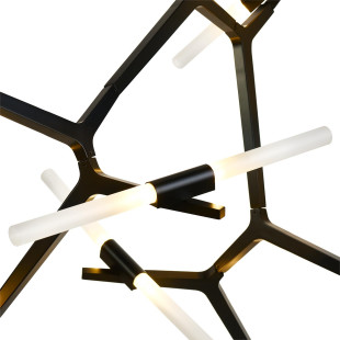 Lampa sufitowa designerska Sticks XIV 120-180cm czarna Step Into Design
