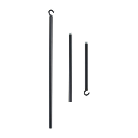 Lampa sufitowa designerska Sticks XIV 120-180cm czarna Step Into Design