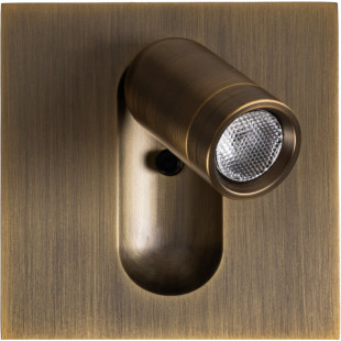Kinkiet reflektorek w styli retro / vintage Bronz LED MaxLight