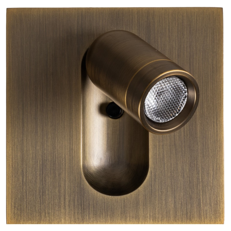 Kinkiet reflektorek w styli retro / vintage Bronz LED MaxLight