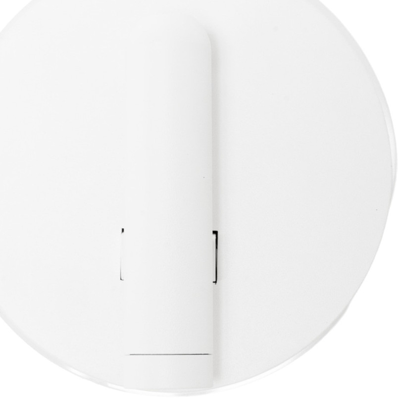 Kinkiet okrągły z reflektorkiem i włącznikami Lux LED biały MaxLight