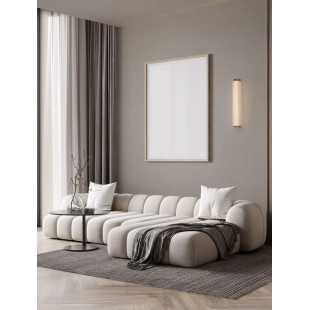 Kinkiet szklany w stylu retro Nezzo LED 3000K 60cm antyczny mosiądz