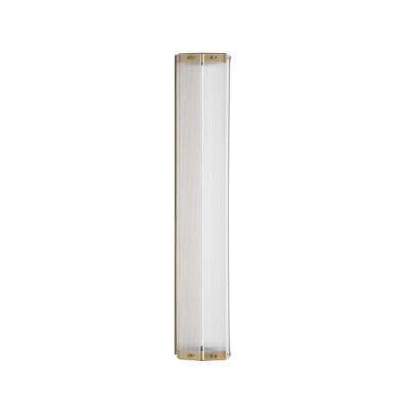 Kinkiet szklany w stylu retro Nezzo LED 3000K 60cm antyczny mosiądz