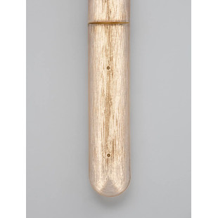 Kinkiet szklany modern Loren LED 80cm szkło strukturalne / antyczny mosiądz