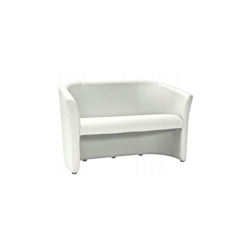 Sofa 2-osobowa biała z ekoskóry Signal TM-2 | Kup online