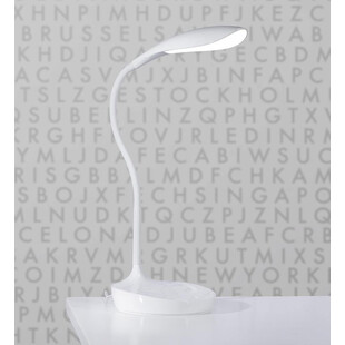 Lampa biurkowa ściemniana Z Usb Swan LED Biała marki Markslojd