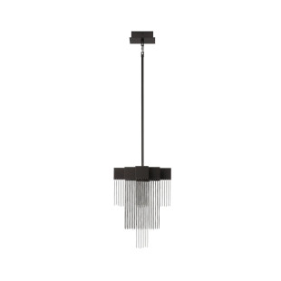 Żyrandol metalowy designerski Vaira LED 3000K 31cm czarny mat