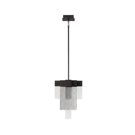 Żyrandol metalowy designerski Vaira LED 3000K 31cm czarny mat