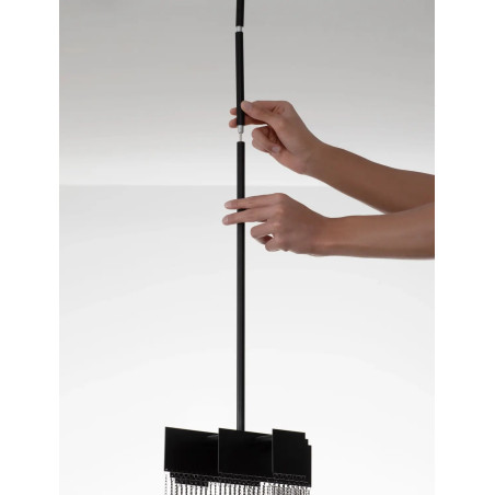 Żyrandol metalowy designerski Vaira LED 3000K 31cm czarny mat