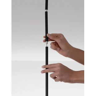 Żyrandol metalowy designerski Vaira LED 3000K 49cm czarny mat