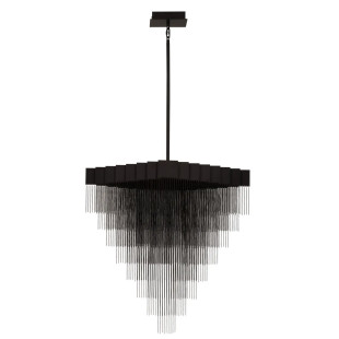 Żyrandol metalowy designerski Vaira LED 3000K 79cm czarny mat