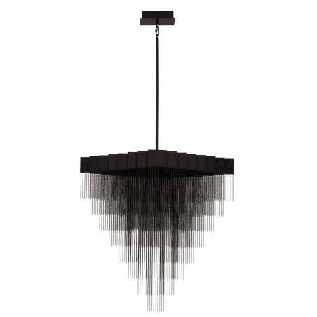 Żyrandol metalowy designerski Vaira LED 3000K 79cm czarny mat