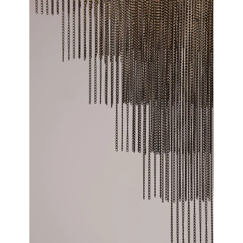 Żyrandol metalowy designerski Vaira LED 3000K 79cm czarny mat