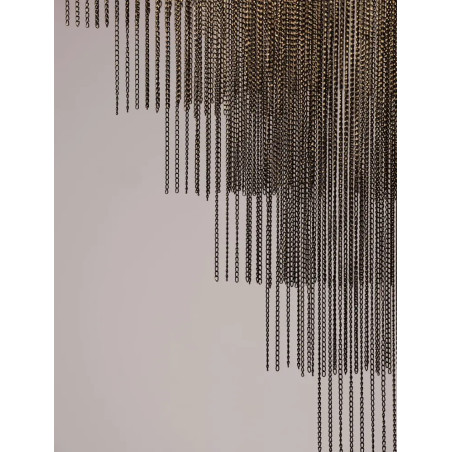 Żyrandol metalowy designerski Vaira LED 3000K 79cm czarny mat