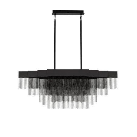 Żyrandol metalowy designerski Vaira LED 3000K 120cm czarny mat