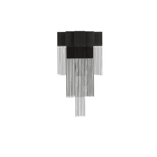 Kinkiet metalowy designerski Vaira LED 3000K czarny mat