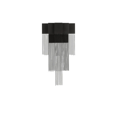 Kinkiet metalowy designerski Vaira LED 3000K czarny mat