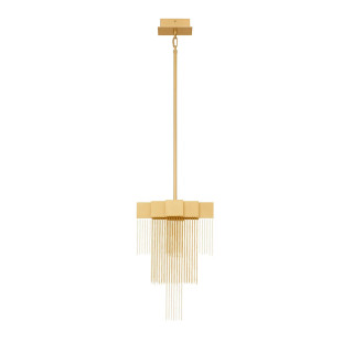 Żyrandol metalowy designerski Vaira LED 3000K 31cm złoty mosiądz