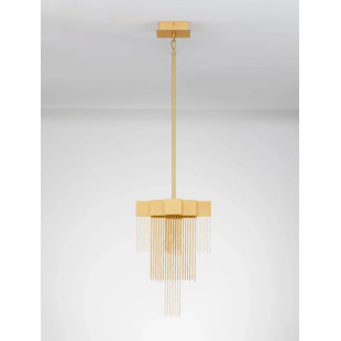 Żyrandol metalowy designerski Vaira LED 3000K 31cm złoty mosiądz