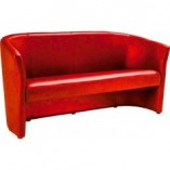 Sofa 3-osobowa czerwona Signal TM-3 | Eko Skóra