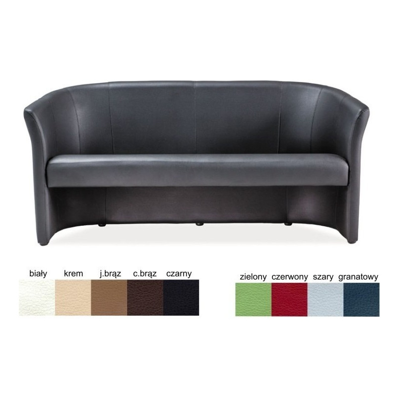 Sofa 3-osobowa Signal TM-3, Eko Skóra, Kremowa - Komfort i Styl