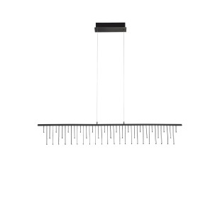Lampa wisząca podłużna designerska Mars LED 3000K 120cm czarny chrom